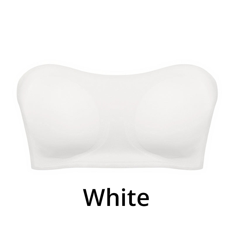 ✨Hot Sale 50% OFF📢Only ￡9.99!!!🔥Women's Non-Slip Strapless Wireless Bra with Crossover Side Closure