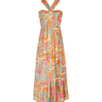 🌺Cross Halter Sleeveless Floral Printed Dress💃