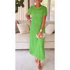 ⌛Limited Sale 50% OFF🔥👗Women's Casual Hollow - Out Maxi Dress Set | Boho Vibes✨