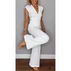 🛍️Limited Time 49% OFF💋Women's Elegant V-Neck Top & Pants Set