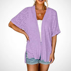 🔥Summer Hot Sale 49％ OFF🏳️‍🌈2025 New Stylish Flowy Short Sleeve Cardigan