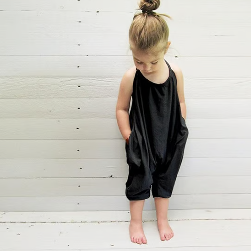 ⏳Time-limited Special⏰Girls' Soft Casual Backless Jumpsuit