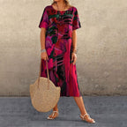 ⏰Limited-time discount🌴Flowing dress in bright tropical colors💯