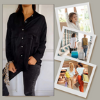 🌹Women's Solid Lapel Long-Sleeve Button Down Shirts📜