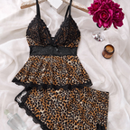 🎉🎉This week's Special Sales - 49% OFF💕Lace Trimmed V-Neck Camisole & Shorts Sleepwear Set