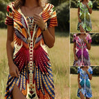 ✨Summer Hot Sale 49%OFF✨💃Women’s Floral Short Sleeve Dress🌸👗