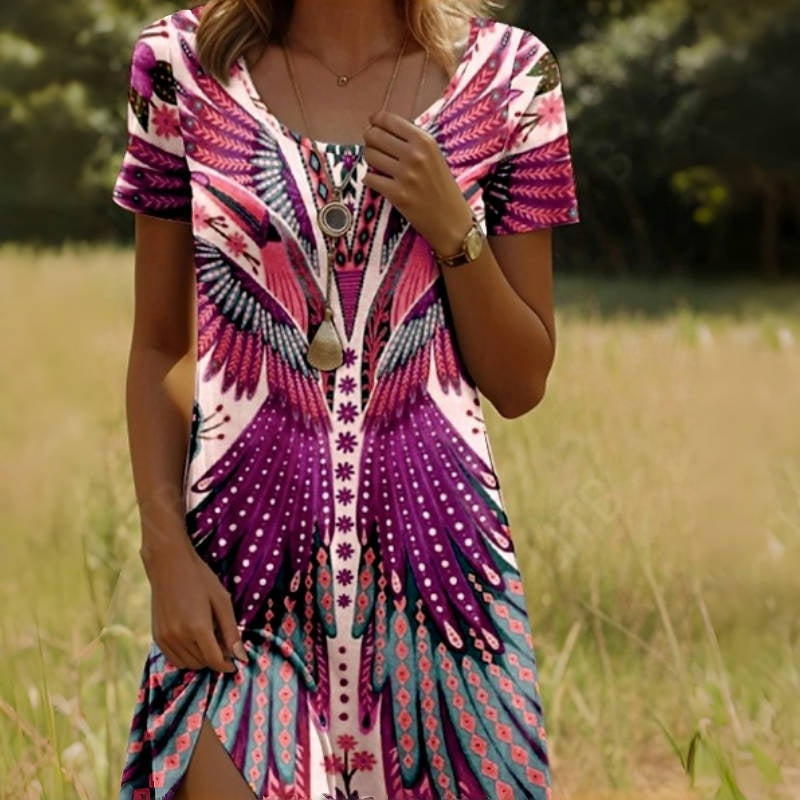 ✨Summer Hot Sale 49%OFF✨💃Women’s Floral Short Sleeve Dress🌸👗