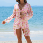 🔥Hot Sale（💥49%OFF）🔥Women's 3-Piece Bikini Set with Cover-Up