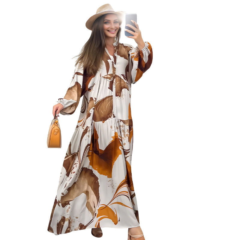 🔥Summer Hot Sale 49% OFF!!💃Women’s Floral V-Neck Maxi Dress