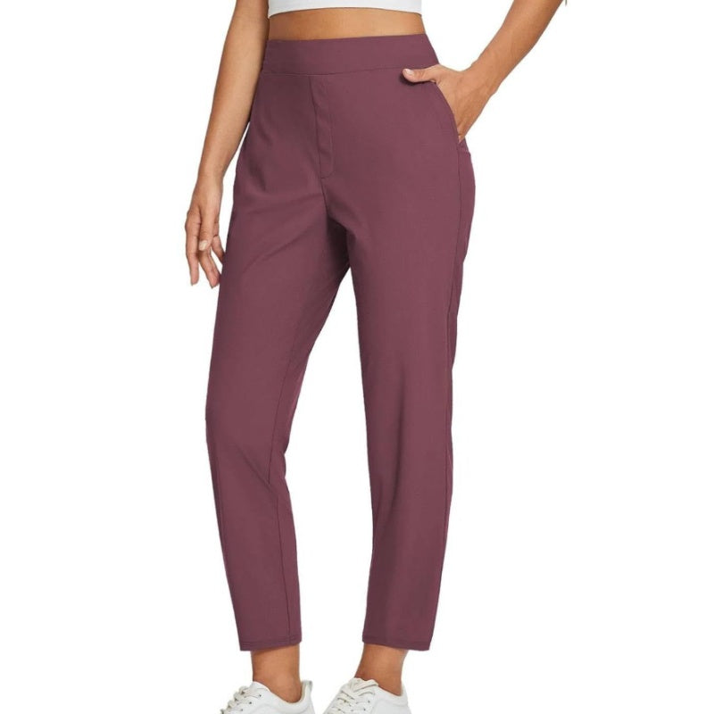 ⏰Limited Time Sale-49% OFF🔥Women's High-Waisted Elastic Pants with Zipper Pockets