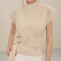 Women’s Elegant Mock Neck Top