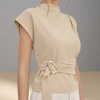 Women’s Elegant Mock Neck Top