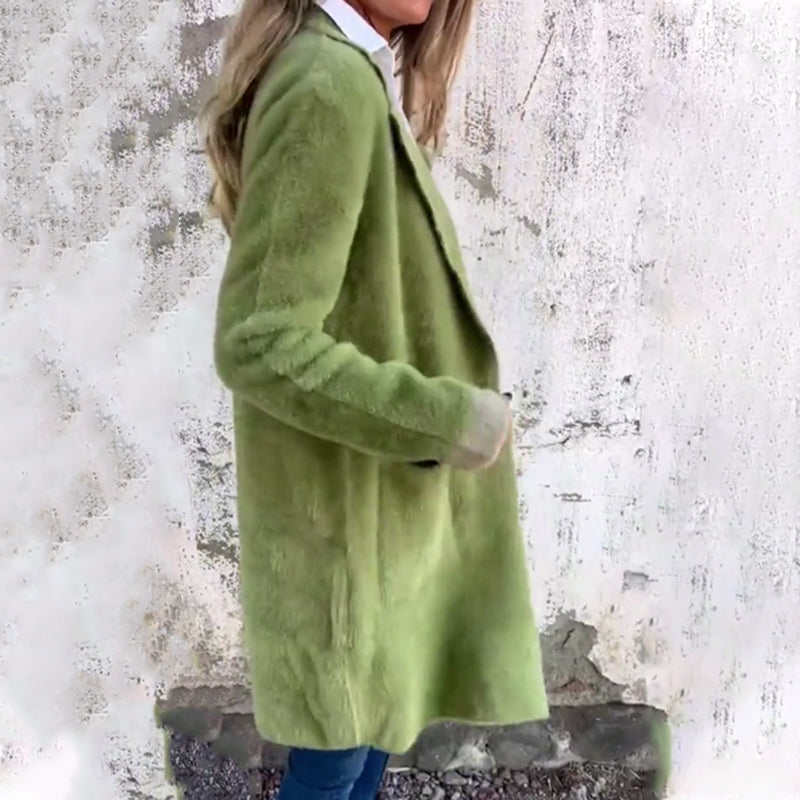 Women's Classic Mid-Length Elegant Coat