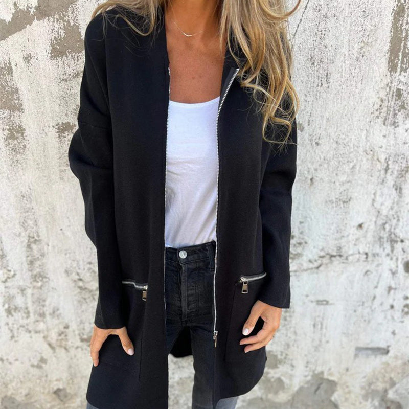 💖Casual Fashion Long-Sleeve Zip-Up Hooded Sweatshirt Jacket