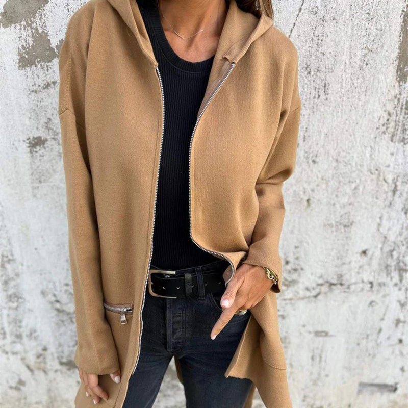 💖Casual Fashion Long-Sleeve Zip-Up Hooded Sweatshirt Jacket