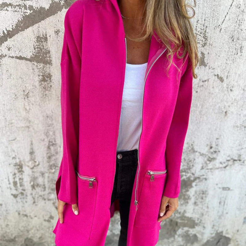 💖Casual Fashion Long-Sleeve Zip-Up Hooded Sweatshirt Jacket