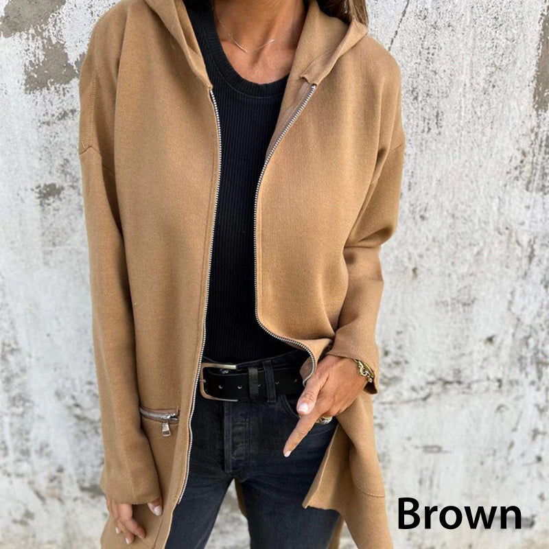 💖Casual Fashion Long-Sleeve Zip-Up Hooded Sweatshirt Jacket