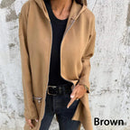 💖Casual Fashion Long-Sleeve Zip-Up Hooded Sweatshirt Jacket