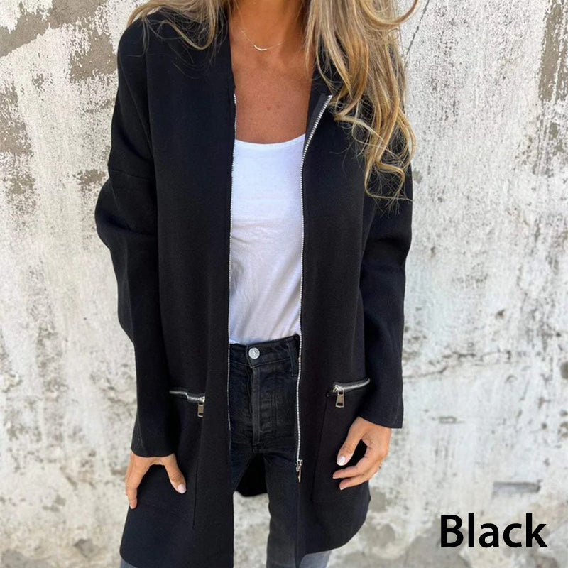 💖Casual Fashion Long-Sleeve Zip-Up Hooded Sweatshirt Jacket