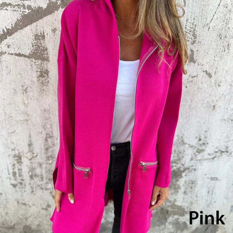 💖Casual Fashion Long-Sleeve Zip-Up Hooded Sweatshirt Jacket