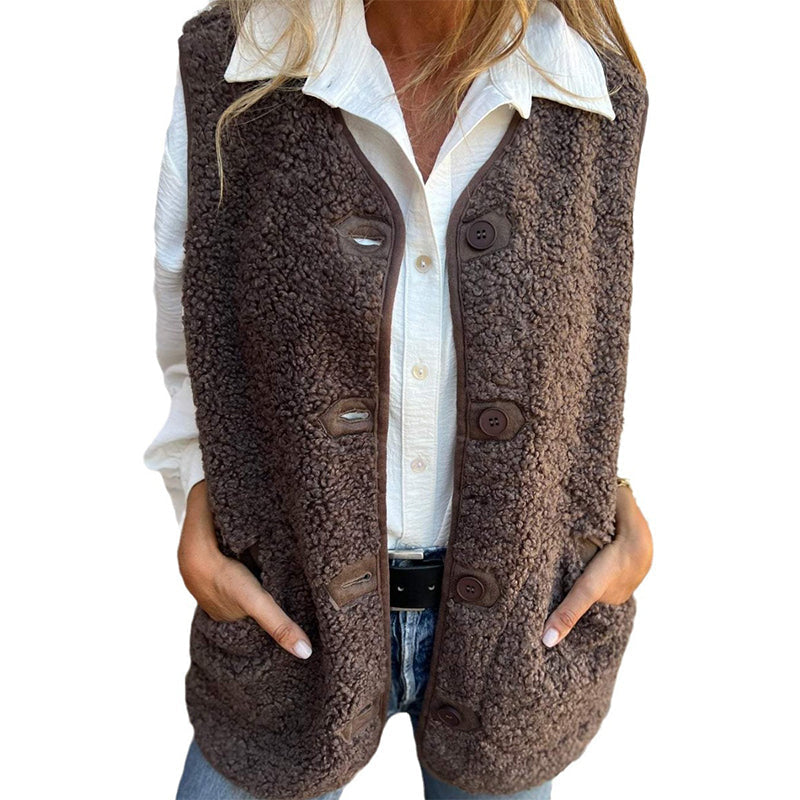 🎉New Arrival-50% Off💛Women's Fall Button Down Short Warm Vest