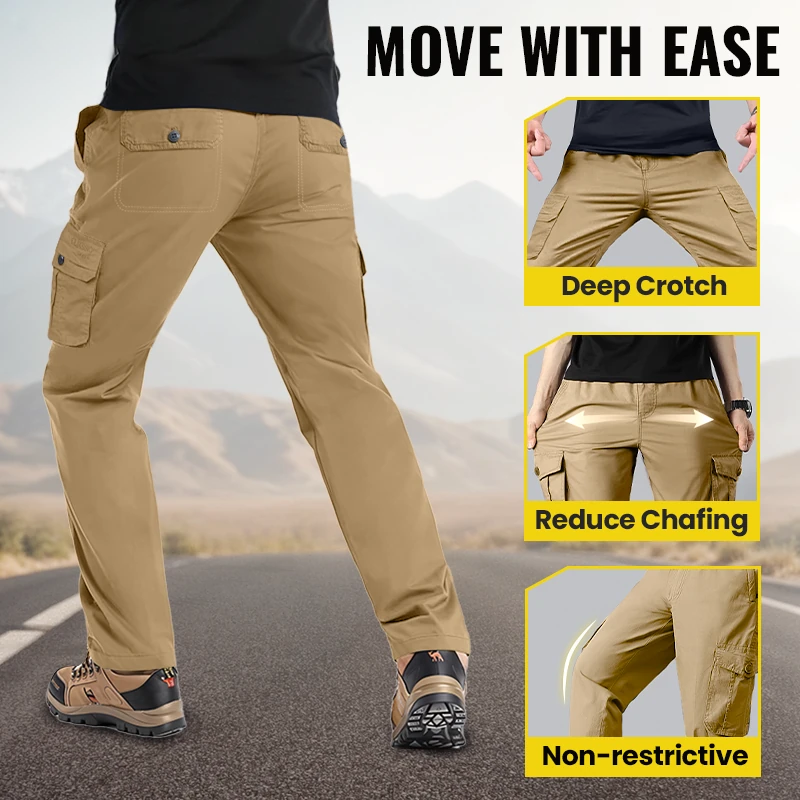 🔥👖 Men's Multi-Color Durable Pants—Multi-pocket relaxed fit, designed for outdoor leisure and work