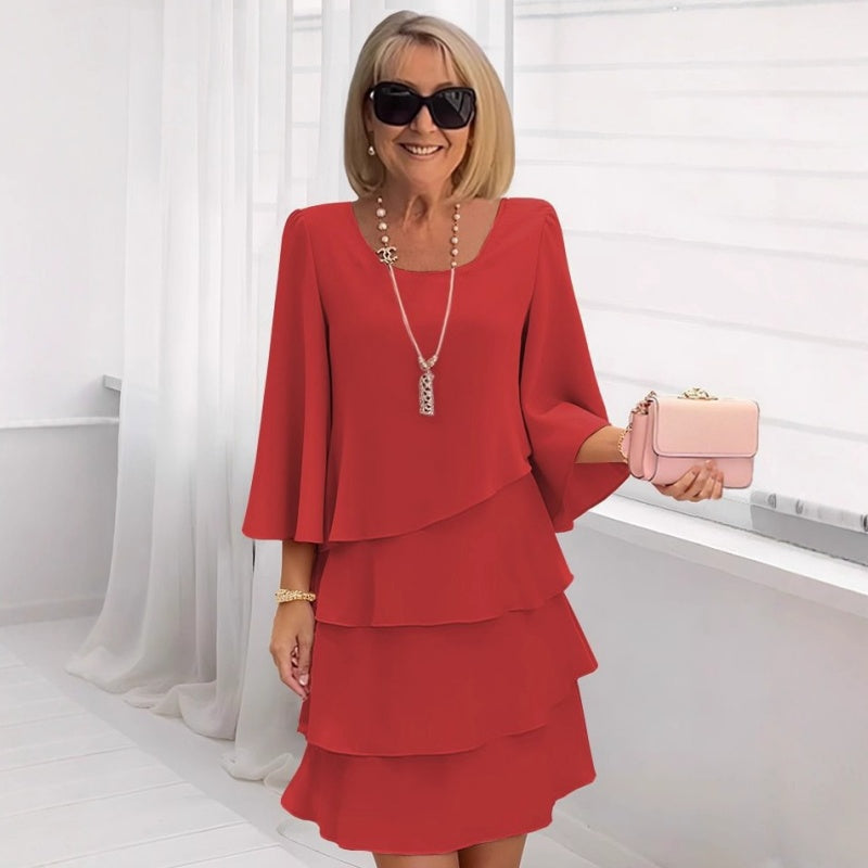 🔥Limited stock available 50% OFF🔥Women's Slimming Chiffon Cake Dress