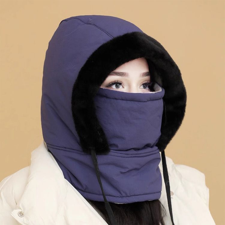 🧣 BUY 2 GET 1 FREE! ❄️ Plush-Lined Thermal Hat with Face Mask - Full Head & Face Protection for Extreme Cold, Unisex Comfort for Skiing/Mountaineering 🏔️🔥