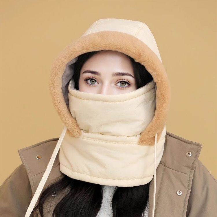 🧣 BUY 2 GET 1 FREE! ❄️ Plush-Lined Thermal Hat with Face Mask - Full Head & Face Protection for Extreme Cold, Unisex Comfort for Skiing/Mountaineering 🏔️🔥