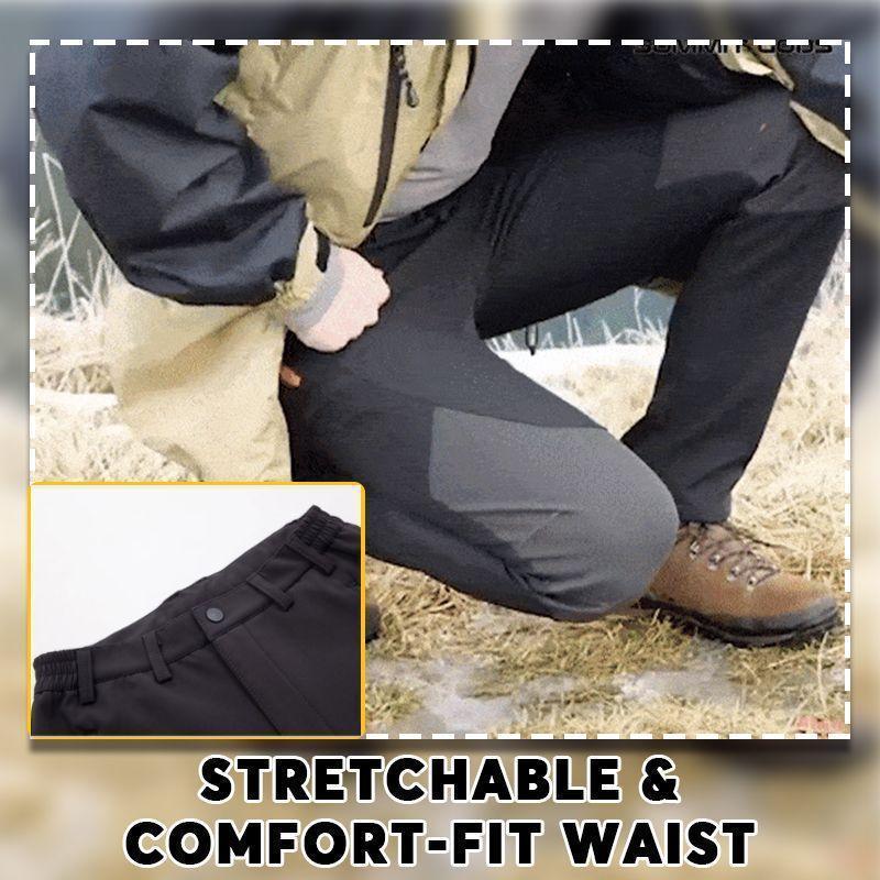 🏆LAST DAY SALE 50% OFF!!🔥Men's Waterproof Winter Trousers with Fleece Lining Cargo Pants