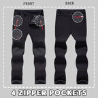 🏆LAST DAY SALE 50% OFF!!🔥Men's Waterproof Winter Trousers with Fleece Lining Cargo Pants