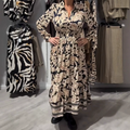 👗Limited-time offer: 50% off-Graceful Floral Print Long Sleeve Dress