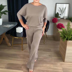 💞Hot Sale💞Elegant 3-piece Set Including Long Cardigan, Top and Pants