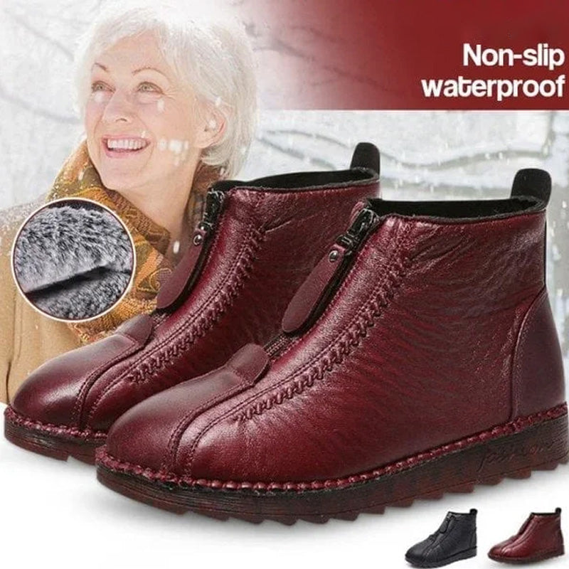 👢 50% OFF LIMITED TIME! ✨ Women's Winter Ankle Boots - Thermal Insulated & Water-Resistant with Side Zipper for Easy On/Off ❄️🛍️