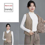 Slim Fit Quilted Vest for Women