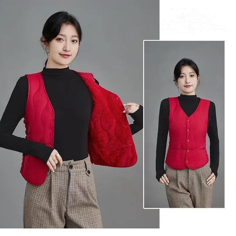Slim Fit Quilted Vest for Women
