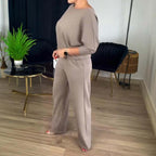 🍂Autumn New Arrivals - 70% Off💥Elegant Longline Cardigan Top & Pants 3-Pieces Set