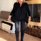 🎁 Hot Sale 49% OFF 🔥Women's Casual Lapel Long Sleeve Top