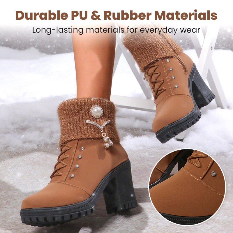 🚀Women's Thick Warm Chunky Heel Boots👢