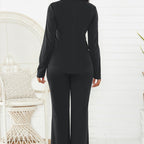 🔥Women's Business Solid Blazer ＆ Pants 2-Piece Set