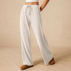 💜 LAST DAY PROMOTION - 50%OFF 💜 Women’s Casual Soft Wide-Leg Pants With Drawstring