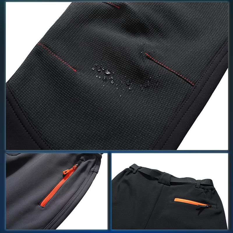 🏆LAST DAY SALE 50% OFF!!🔥Men's Waterproof Winter Trousers with Fleece Lining Cargo Pants