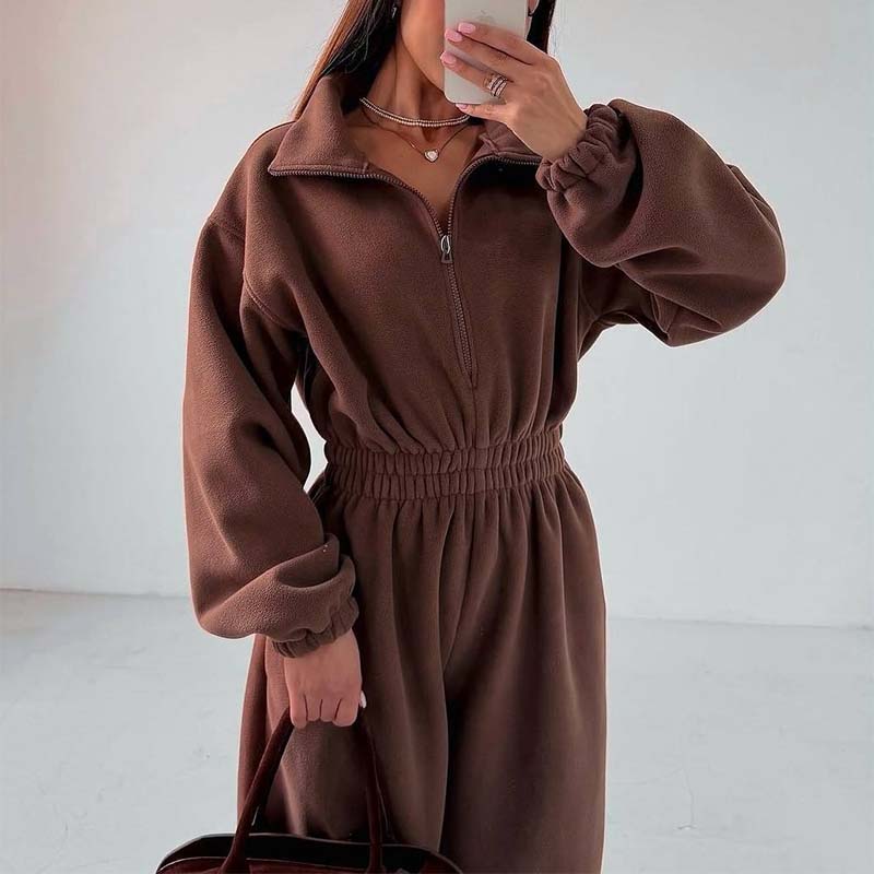 ❄️Winter Sale - 49% OFF🧥Cozy Warm Zip Front Jumpsuit