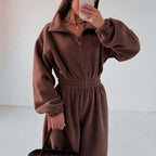 ❄️Winter Sale - 49% OFF🧥Cozy Warm Zip Front Jumpsuit