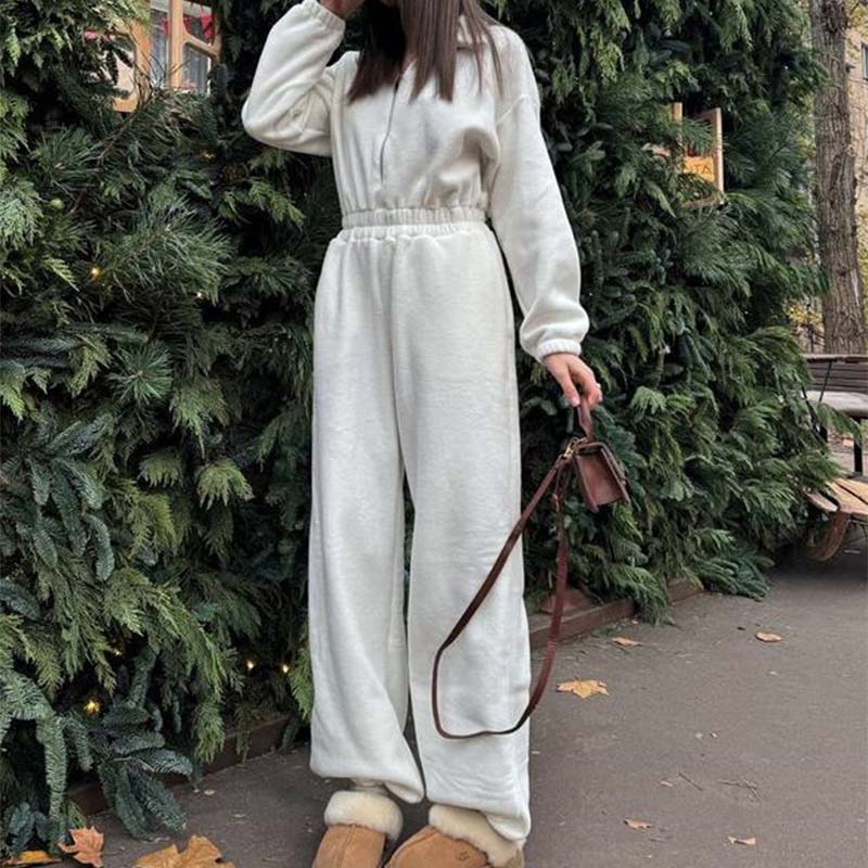 ❄️Winter Sale - 49% OFF🧥Cozy Warm Zip Front Jumpsuit