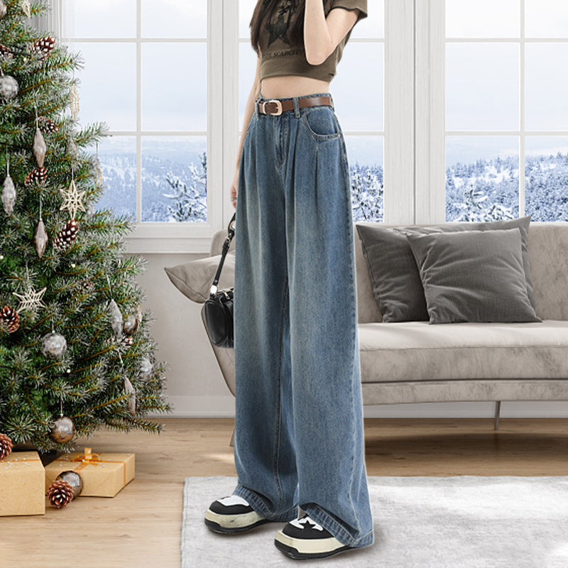 [Gift For Her] Women's High Waisted Wide Leg Jeans