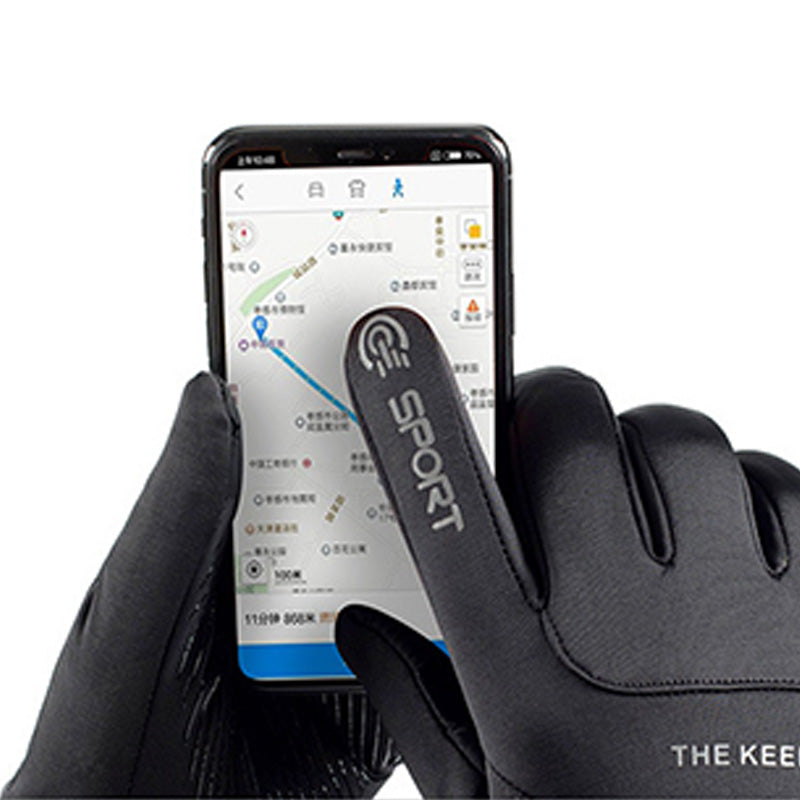 Winter Warm Touch Screen Waterproof Cycling Gloves
