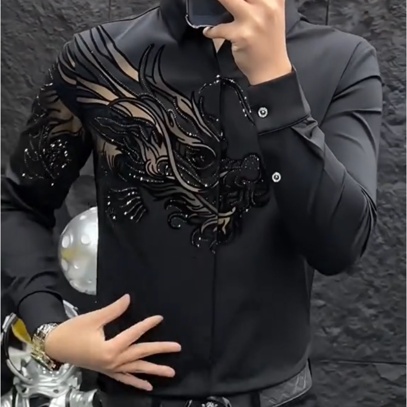 👔 Men’s Slim Fit Printed Shirt – Turn Every Head in the Room!