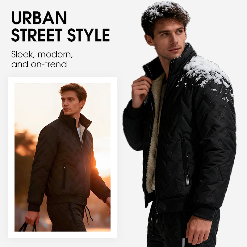 🔥Hot Sale🔥Men's Stylish Warm Jacket & Pants Two-Piece Set