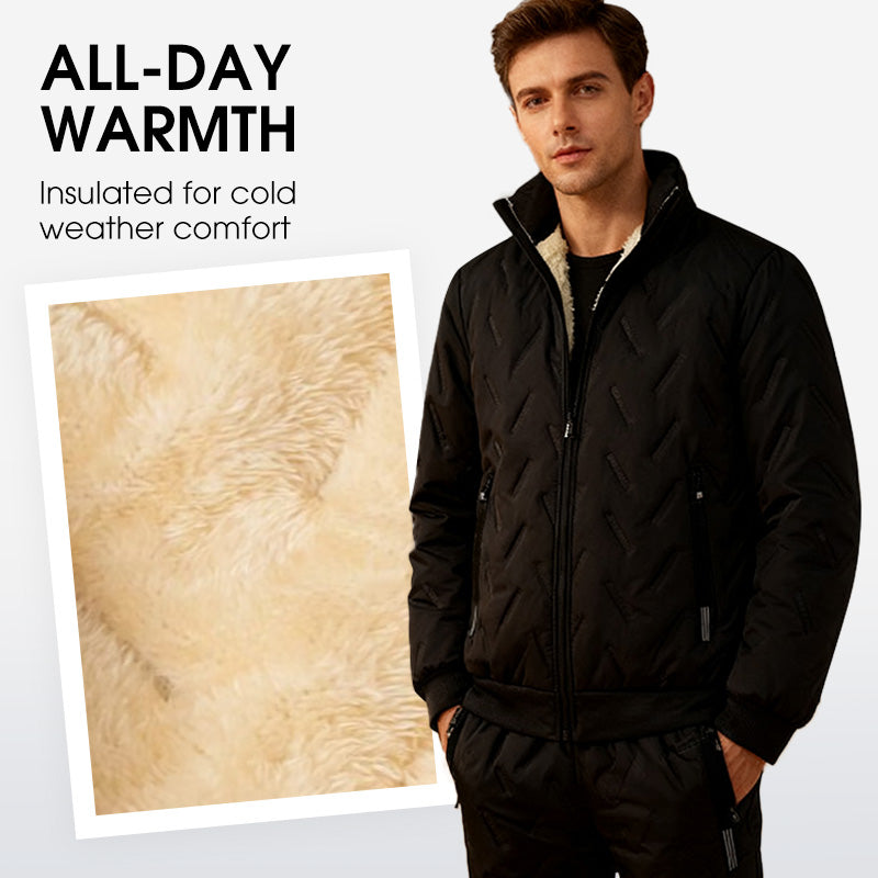 🔥Hot Sale🔥Men's Stylish Warm Jacket & Pants Two-Piece Set